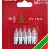 5 Ampoules Givrees Pour Guirlande 12 V, 1,14W, 20 Lampes