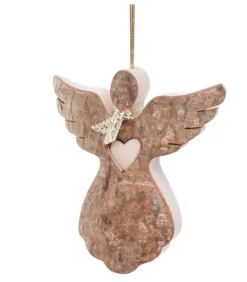 Ange De Noël A Suspendre Avec Un Coeur, 6,5 Cm