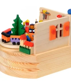 Boite A Musique Bois, Atelier Du Père Noël