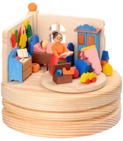 Boite A Musique Bois, L'Heure Du Coucher