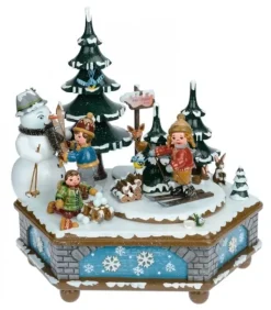 Boite A Musique Noël, Jeux D'Enfants Dans LÀ Neige