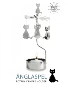 Bougeoir Carrousel Chatons Assis