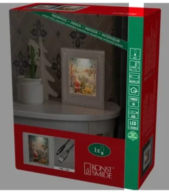 Cadre Photo Lumineux Père Noël Avec Animaux