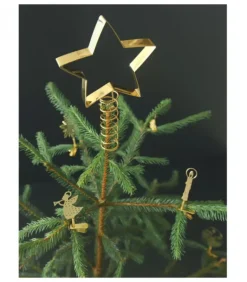 Cimier De Sapin Etoile Dore