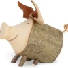 Cochon En Bois Assis, 7 Cm