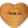 Coeur En Bois, I Love You, 6 Cm