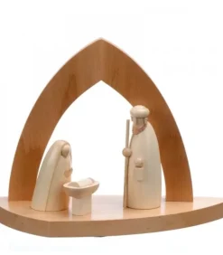 Crèche Design En Bois En Forme D'Arche