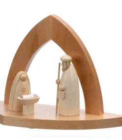 Crèche Design En Bois En Forme D'Arche