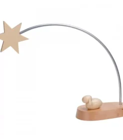 Etoile De Noël Electrique A Led Sur Socle, 21 Cm