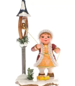 Fillette Et La Clochette De Noël - Village De Noël Miniature
