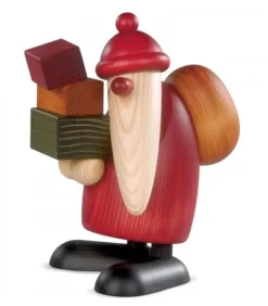 Grand Père Noël Et Cadeaux, 19 Cm