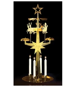 Kit Carillon Père Noël Dore + Bougies