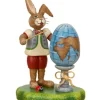 Lapin De Paques En Bois Ecolier Et Mappemonde