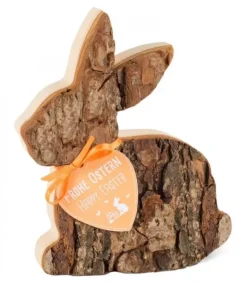 Lapin En Bois Couche, 12,5 Cm