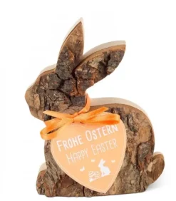 Lapin En Bois Couche, 8,5 Cm