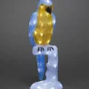 Perroquet Lumineux 50 Cm En Acrylique, 48 Diodes Blanc Chaud