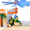 Petit Carrousel En Bois Crèche De Noël
