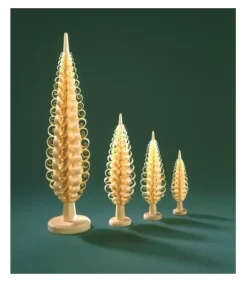 Petit Sapin Noël Bois Sculpte, 8 Cm