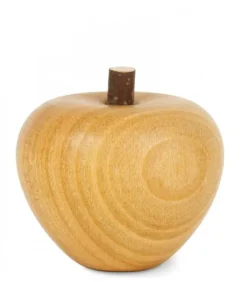 Petite Pomme En Bois Poli, 4 Cm