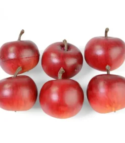 Pommes Décoratives Rouges Fonce, 4 Cm