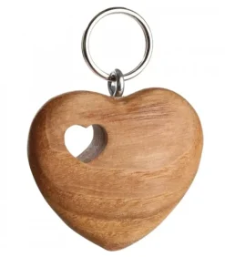 Porte-Cle Double Coeur